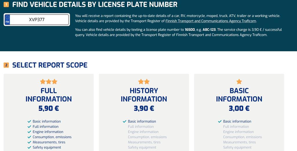 przebieg auta z Finlandii raport